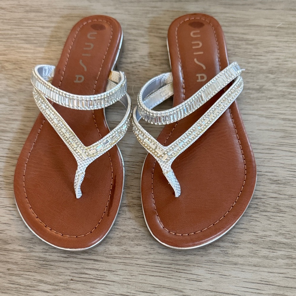Unisa Women's Sparkling Silver Sandals